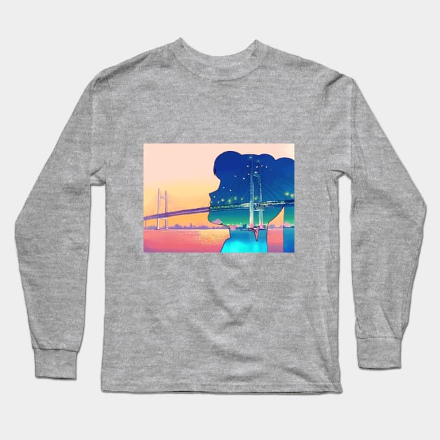 moonscapes Long Sleeve T-Shirt by qatsclothes